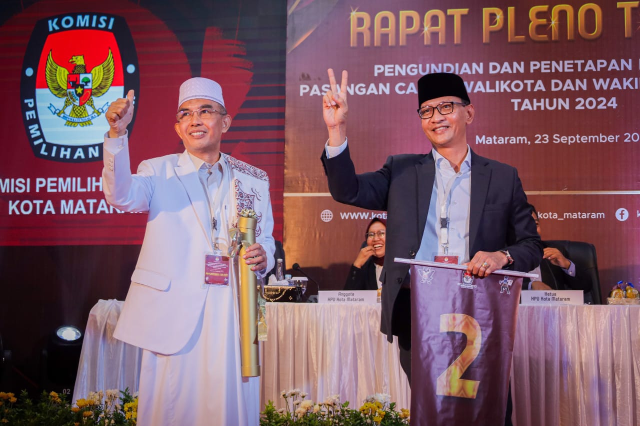 Pasangan HARUM nomor urut 2 Pilwalkot Mataram
